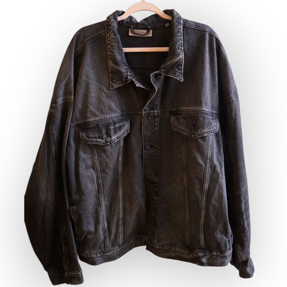 Essentials Charcoal Denim Jacket - image 1